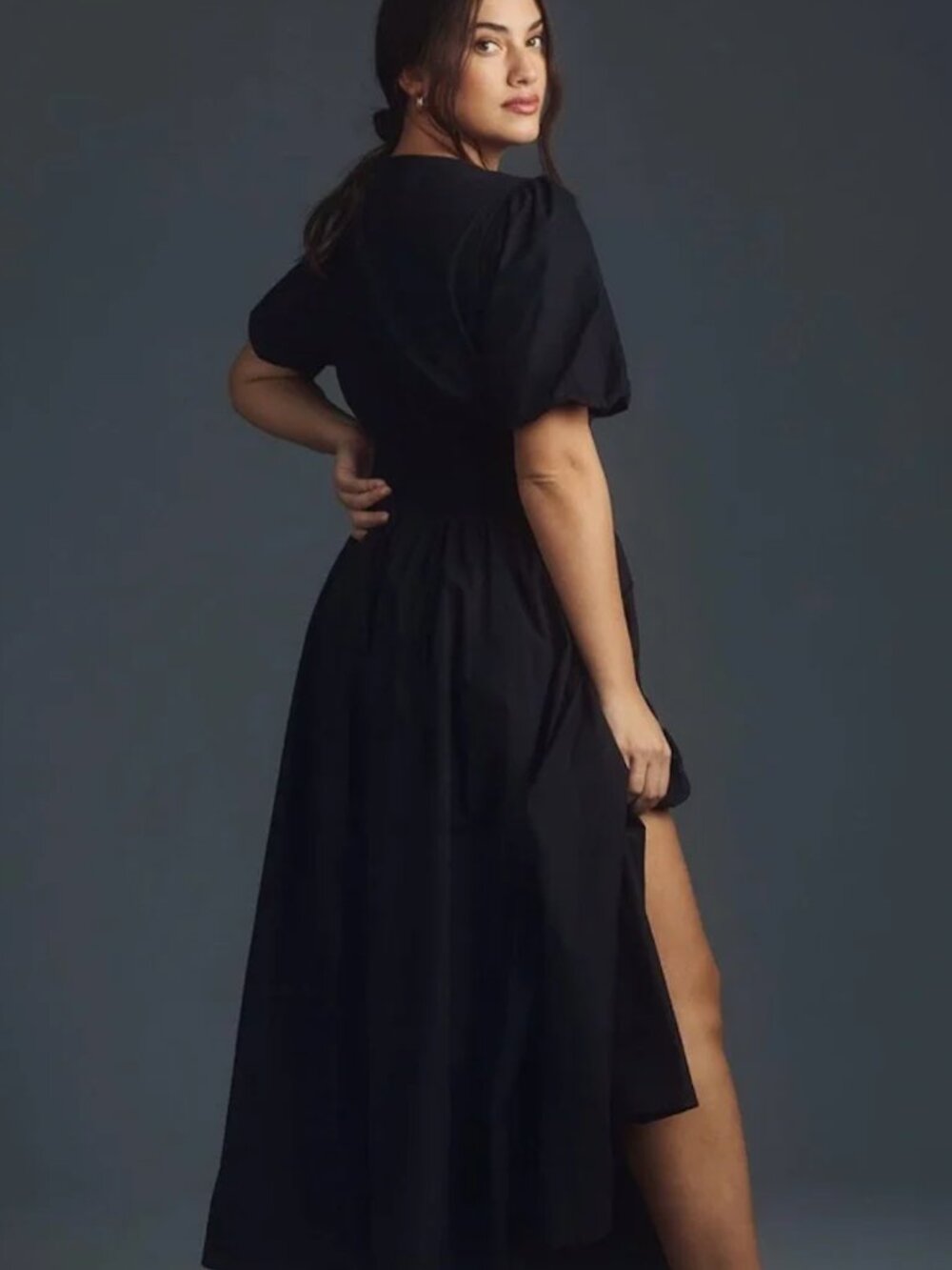 Anthropologie Katerina Black Button Front Dress 🖤 | Size M - Picture 3 of 11